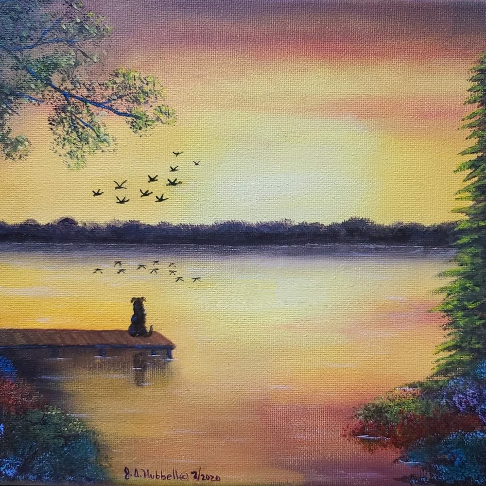 oil on canvas painting
